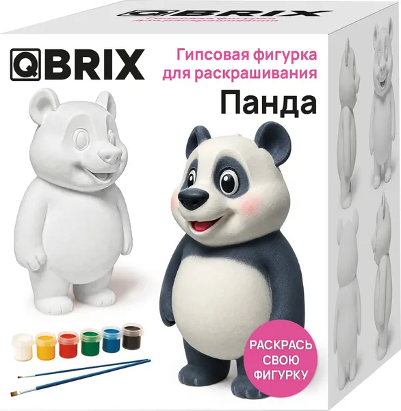 Изображение товара Набор для творчества QBRIX Гипсовая фигурка для раскрашивания. Панда 25010
