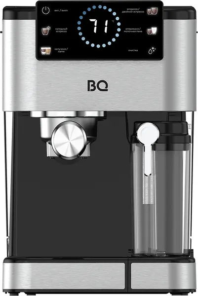 Изображение товара Кофеварка эспрессо BQ ECM1090A (стальной/черный)