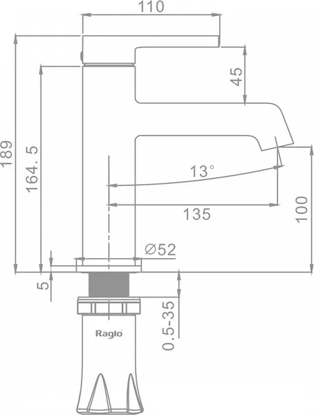 Изображение товара Смеситель Raglo R20.10.05