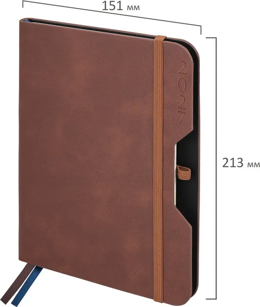 Изображение товара Ежедневник Brauberg Note 2027 / 118087 (коричневый)