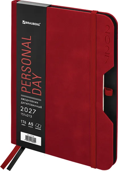 Изображение товара Ежедневник Brauberg Note 2027 / 118088 (красный)