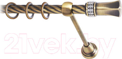 Изображение товара Карниз для штор Lm Decor Севилла 120 1р витой (антик, 2м)