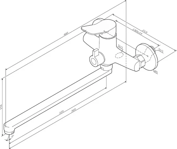 Изображение товара Смеситель AM.PM X-Joy F85A90255