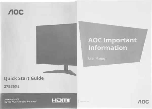 Изображение товара Монитор AOC 27B36XE