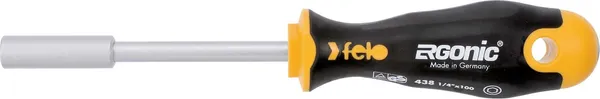 Изображение товара Отвертка Felo Ergonic с насадкой под биты 1/4" / 43812540