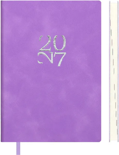Изображение товара Ежедневник Escalada Бейбискин 2027 / 73574 (120л, сиреневый)