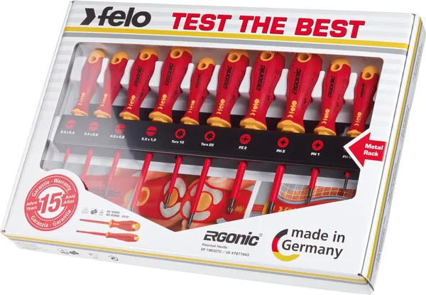 Изображение товара Набор отверток Felo Ergonic SL/PZ/PH/Tx / 41491093 (10шт)