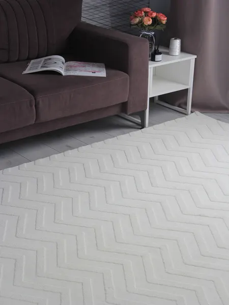 Изображение товара Коврик PIXEL Aura PX3006-STAN-CREAM (1.2х1.7)