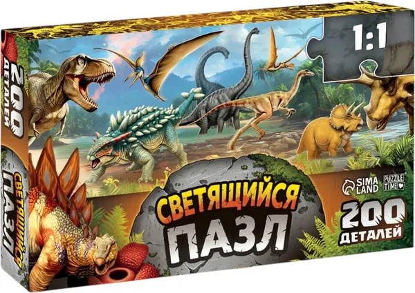 Изображение товара Пазл Puzzle Time Эпоха динозавров / 10985307 (200эл)