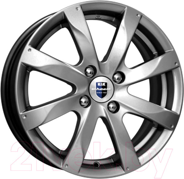 Изображение товара Литой диск K&K Джемини (КС617) 15x6 4x100мм DIA 67.1мм ET 45мм Дарк платинум