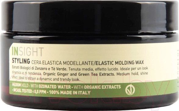 Изображение товара Воск для укладки волос Insight Elastic Molding Wax с экстрактом имбиря (90мл)