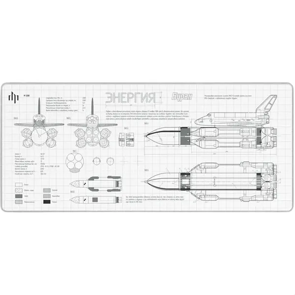 Изображение товара Коврик для мыши Дарк Проджект Landau Буран XL / DP-MD-0028 (белый)