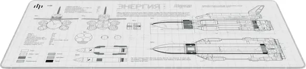 Изображение товара Коврик для мыши Дарк Проджект Landau Буран XL / DP-MD-0028 (белый)
