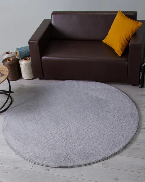 Изображение товара Коврик PIXEL Rabbit Luxe PX2001-DAIRE-SILVER (1.2х1.2)