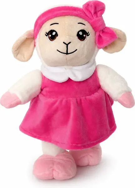 Изображение товара Мягкая игрушка BelToys Овечка девочка (молочный/малиновый)