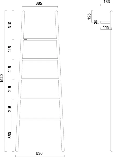 Изображение товара Полотенцесушитель электрический Abber Treppe AH4705G (золотой матовый)