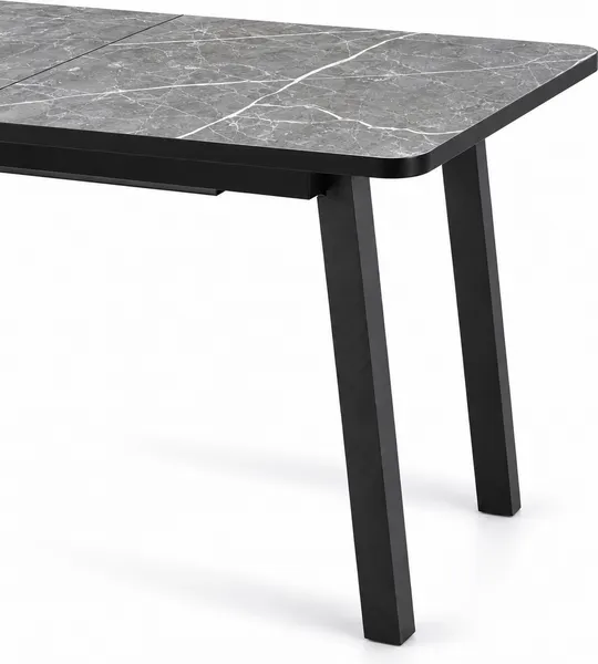 Изображение товара Обеденный стол Tetchair Matis раздвижной 138-178х83х75 (гранит темный/черный)