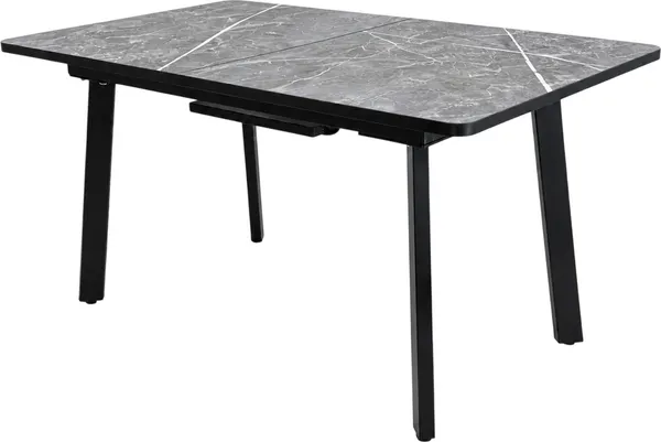 Изображение товара Обеденный стол Tetchair Matis раздвижной 138-178х83х75 (гранит темный/черный)