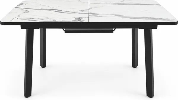 Изображение товара Обеденный стол Tetchair Matis раздвижной 138-178х83х75 (мрамор белый/черный)