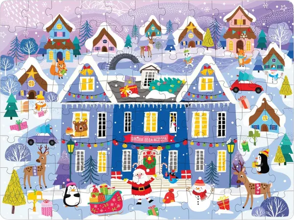 Изображение товара Пазл Puzzle Time Школа Деда Мороза / 7742723 (88эл)