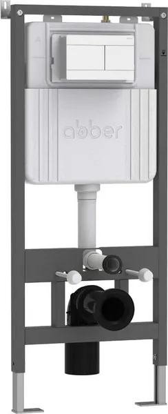 Изображение товара Кнопка для инсталляции Abber AC0127MW (белый матовый)