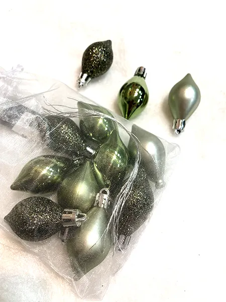 Изображение товара Набор елочных игрушек Koopman Луковки Бурре / CAN226040-1 (12шт)