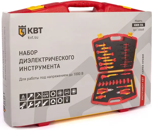 Изображение товара Универсальный набор инструментов КВТ НИИ-04 Профи / 105668
