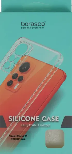 Изображение товара Чехол-накладка BoraSCO Silicone Case для Xiaomi Redmi 13 / 73409 (прозрачный)