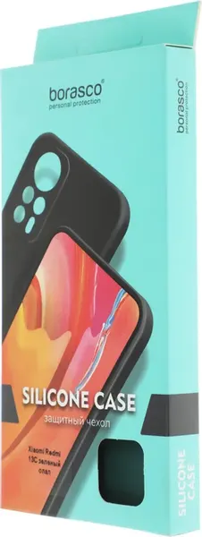 Изображение товара Чехол-накладка BoraSCO Silicone Case для Xiaomi Redmi 13C / 73541 (зеленый опал)