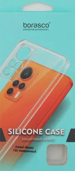 Изображение товара Чехол-накладка BoraSCO Silicone Case для Xiaomi Redmi 13C / 72840 (прозрачный)