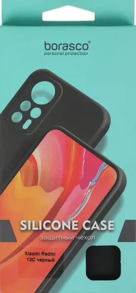Изображение товара Чехол-накладка BoraSCO Silicone Case для Xiaomi Redmi 13C / 72839 (черный)