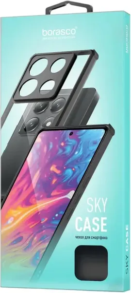 Изображение товара Чехол-накладка BoraSCO Sky Case для Xiaomi Redmi A5/Poco C71 / 75142 (синий/прозрачный)