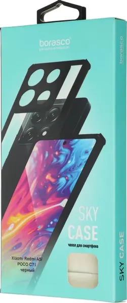 Изображение товара Чехол-накладка BoraSCO Sky Case для Xiaomi Redmi A5/Poco C71 / 75143 (черный/прозрачный)