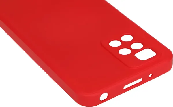 Изображение товара Чехол-накладка BoraSCO Microfiber Case для Xiaomi Redmi 10 / 40472 (красный)