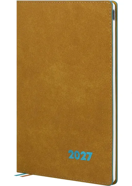 Изображение товара Еженедельник Escalada Нубук 2027 / 73588 (80л, горчичный желтый)