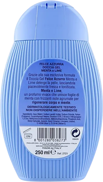 Изображение товара Гель для душа FELCE AZZURRA Mint and Lime (250мл)