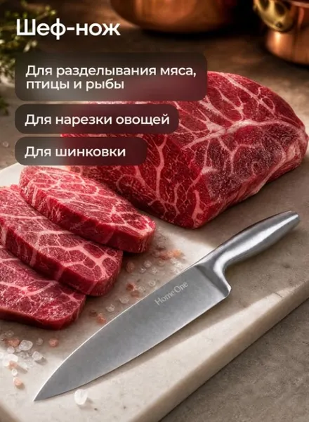 Изображение товара Набор ножей Home One С магнитной подставкой 696665
