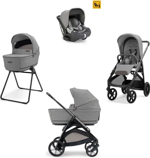 Изображение товара Детская универсальная коляска Inglesina Aptica Darwin i-Size 3 в 1 / KA61T0CLG-F (Crystal Grey)