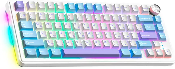 Изображение товара Клавиатура Cyberlynx RX75 (белый/синий/фиолетовый)