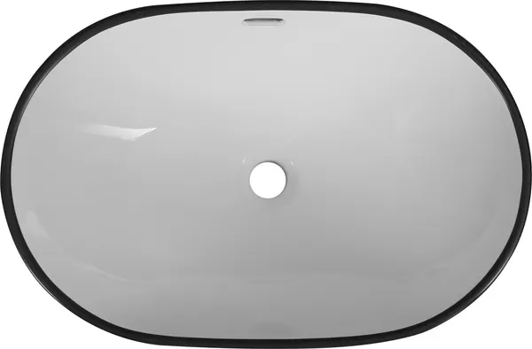 Изображение товара Умывальник Oliveeka 6002B-C-008 (белый/черный)