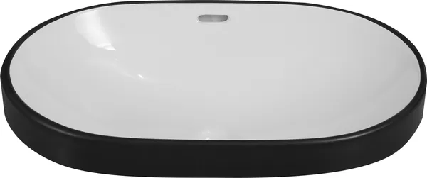 Изображение товара Умывальник Oliveeka 6002B-C-013 (белый/черный)