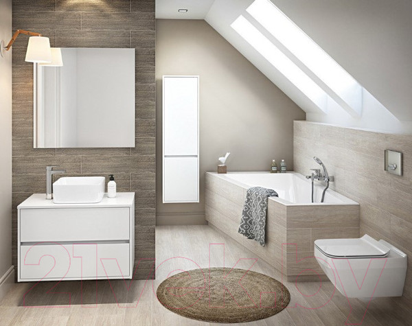 Изображение товара Ванна акриловая Cersanit Crea 160x100 / P-WA-CREA160-LNL (без ножек)
