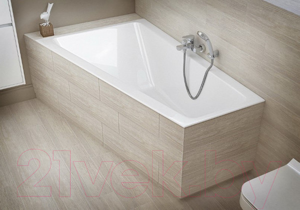 Изображение товара Ванна акриловая Cersanit Crea 160x100 / P-WA-CREA160-LNL (без ножек)