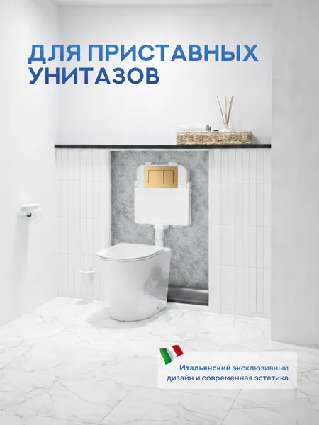 Изображение товара Инсталляция для унитаза Amore di Mare QuickFit 50800 с кнопкой 814G