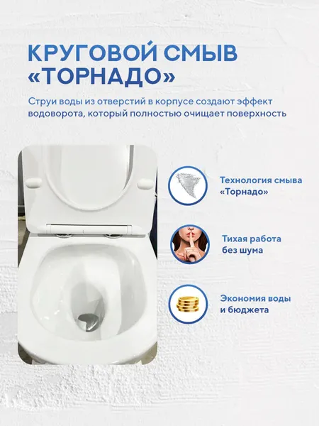 Изображение товара Инсталляция с унитазом подвесным TECE 412312T (с кнопкой смыва, шумоизоляцией, сиденьем и креплением)
