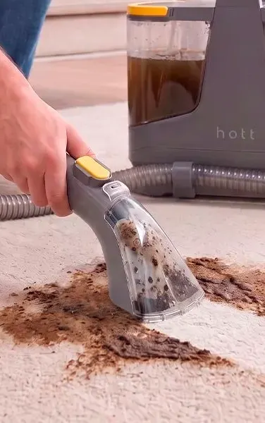 Изображение товара Пылесос Hott HTVC-01C-2GY (серый/желтый)