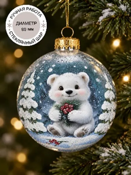 Изображение товара Шар новогодний Декарт 8К0013