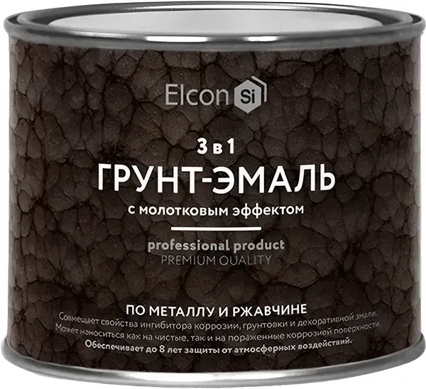 Изображение товара Грунт-эмаль Elcon Smith с молотковым эффектом (400г, золото)