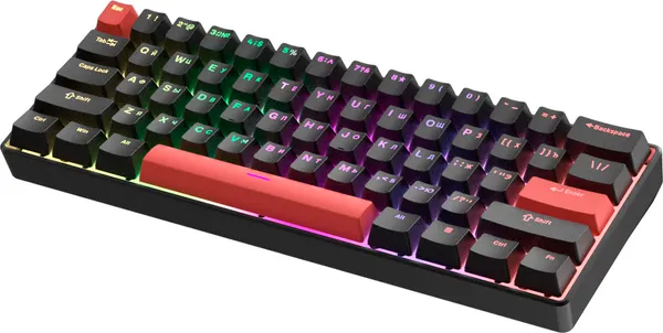 Изображение товара Клавиатура Furycube TS61 Red Switch ZY890015 (черный/красный)