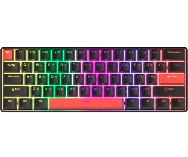 Изображение товара Клавиатура Furycube TS61 Red Switch ZY890015 (черный/красный)